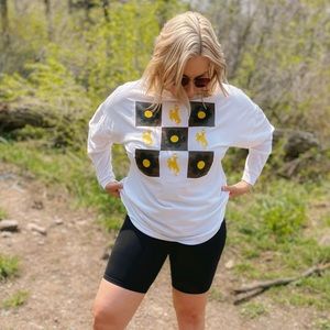 Floral Steamboat Checkerboard Big Shirt